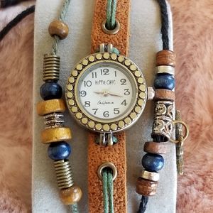 Hippie Chick BOHO Charm BRACELET Braided cord